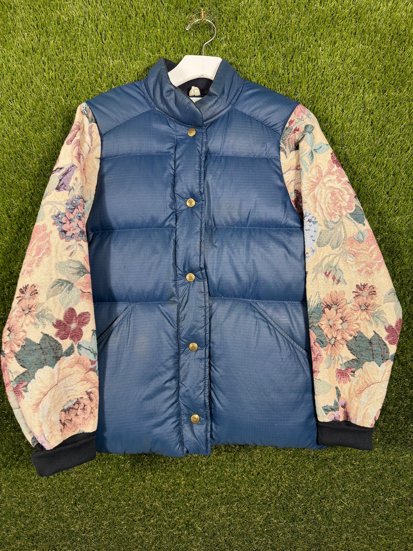 Eddie Bauer Vintage Re-Worked by Dan Mclean Women's Floral Puffer Coat