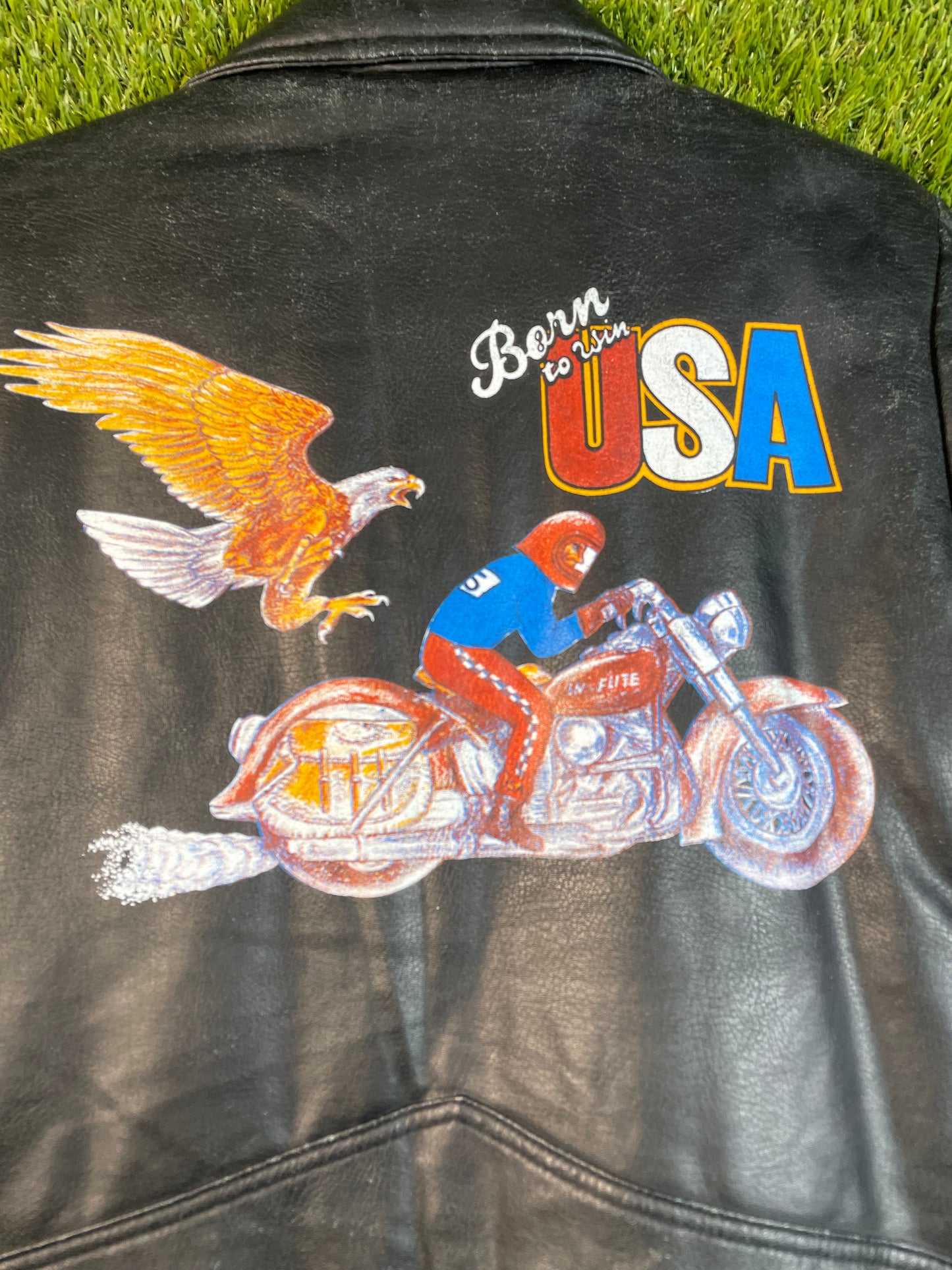 In Flite Born To Win USA Kid's Moto Jacket