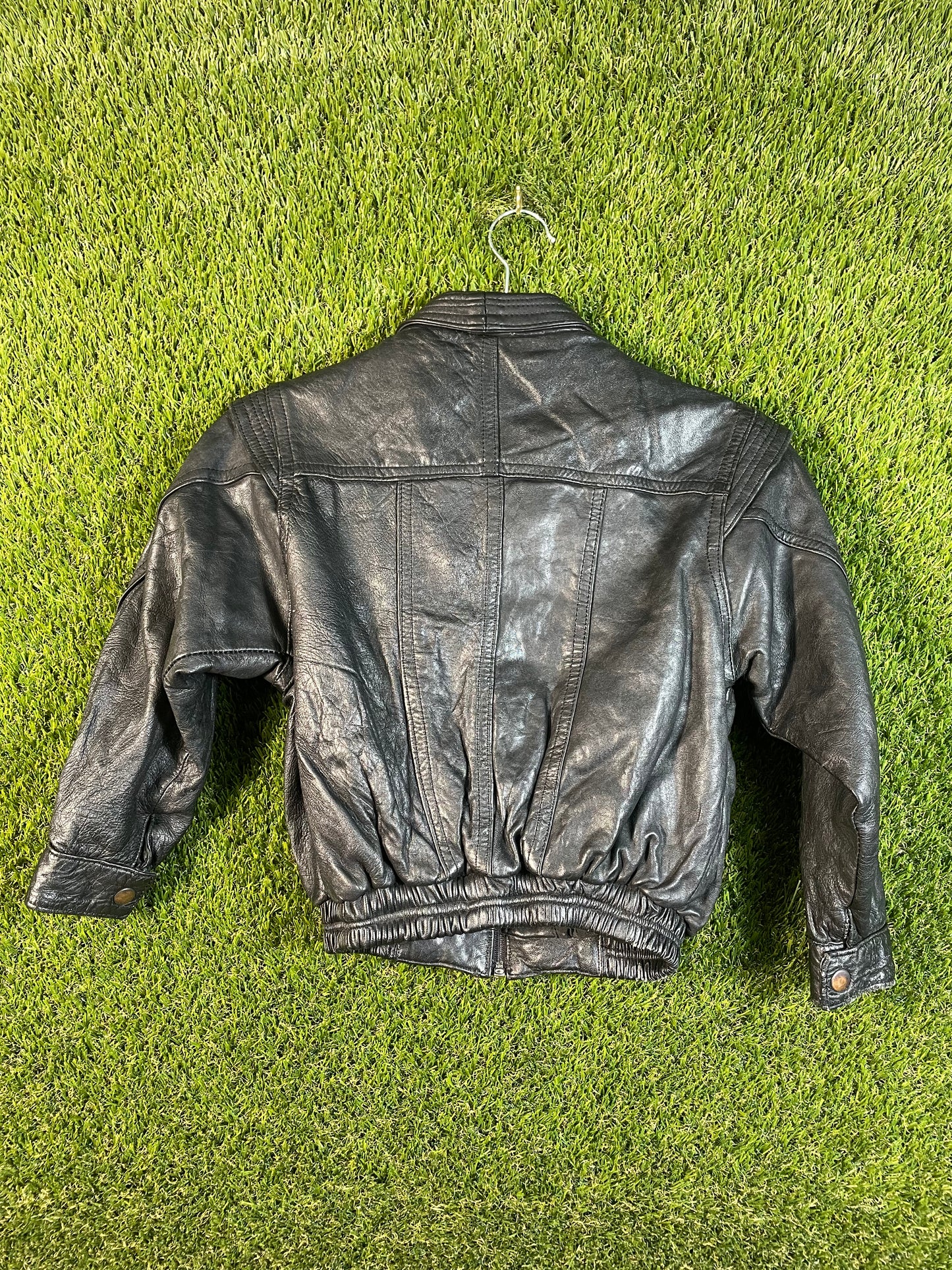Leather Kid's Black Moto Jacket