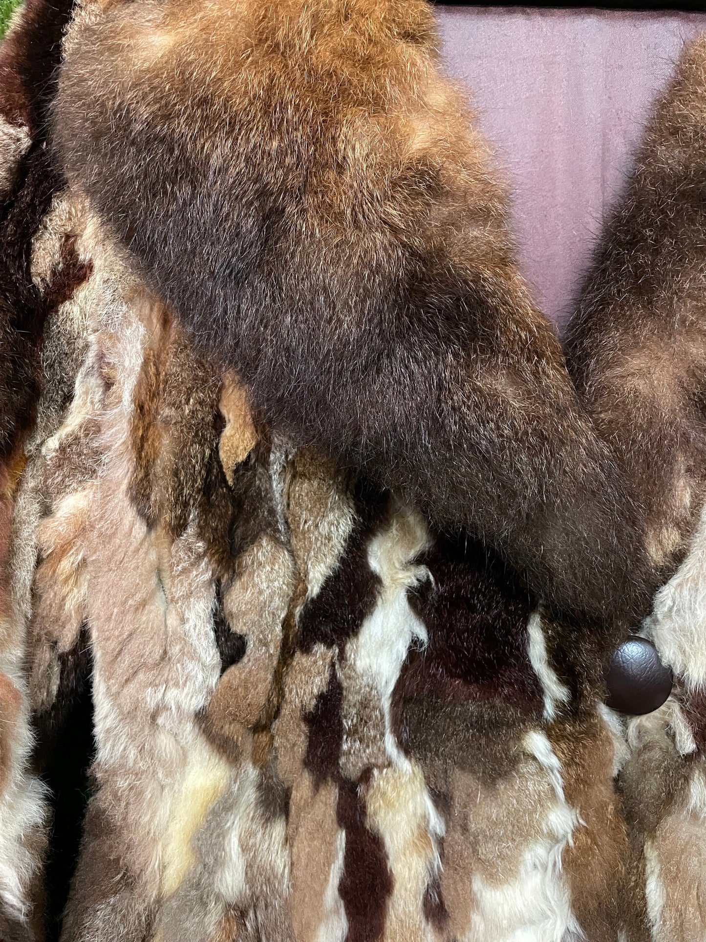 Monochrome Brown Fur Coat