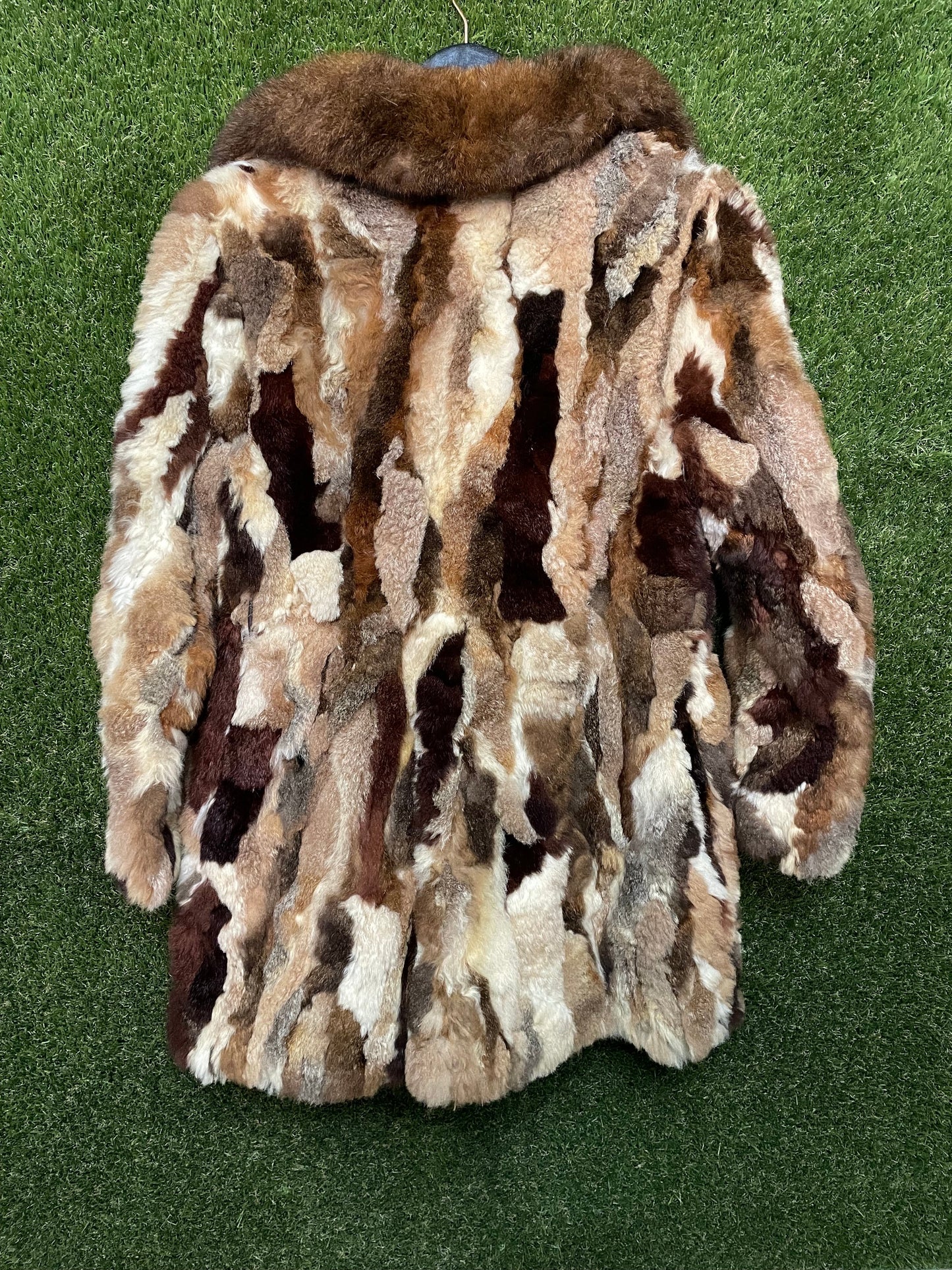 Monochrome Brown Fur Coat