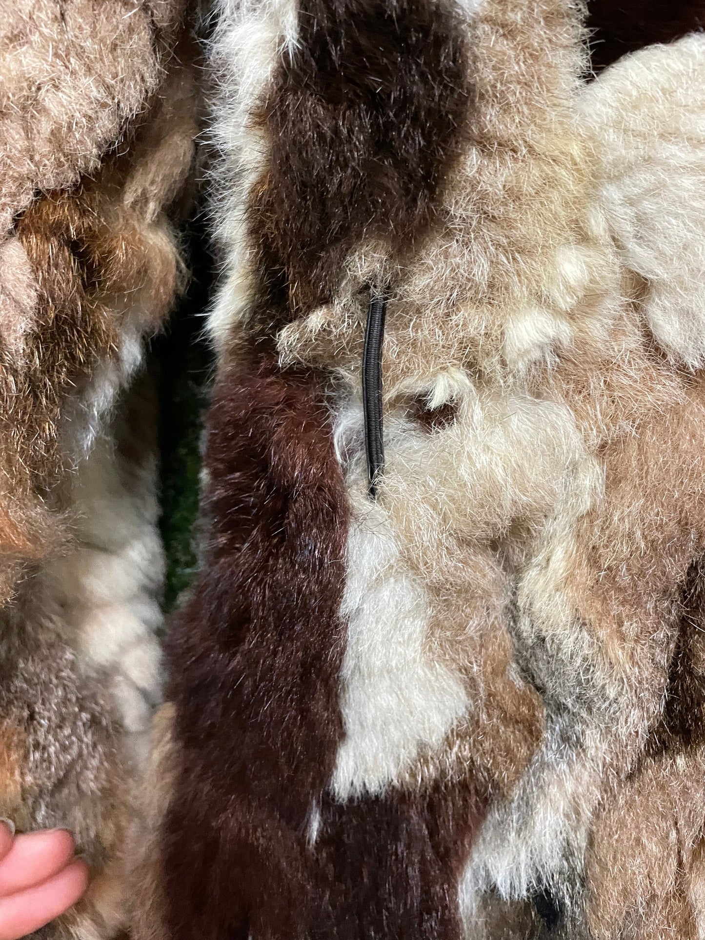 Monochrome Brown Fur Coat