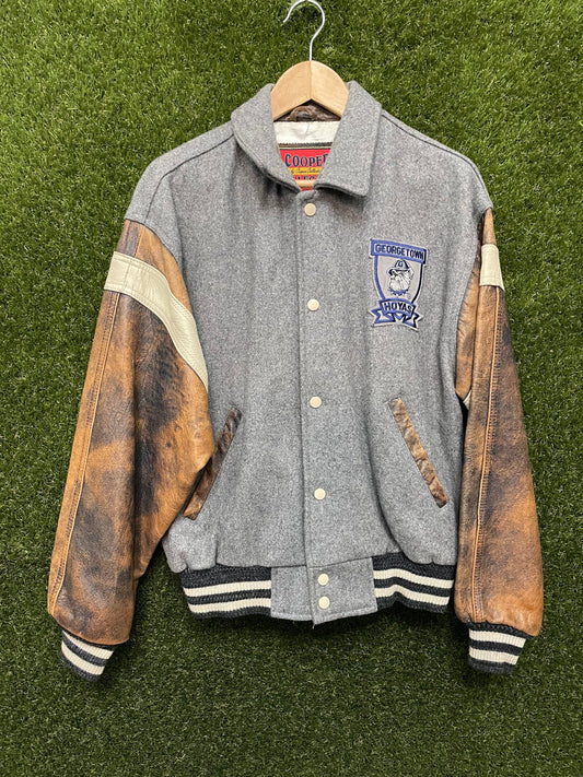 Georgetown Hoyas Jacket in Grey and Tan