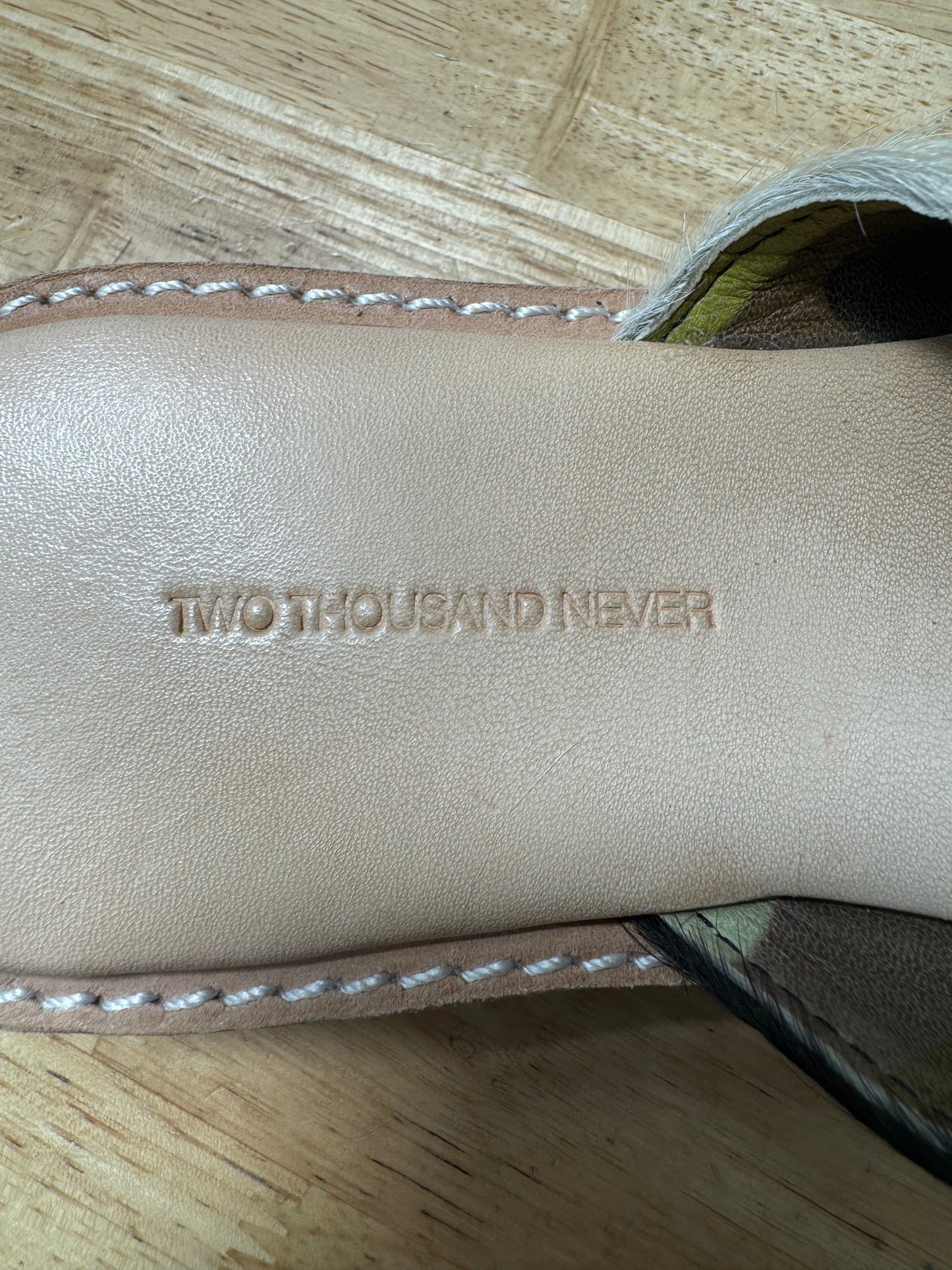 Two Thousand Never Cowhide Slides