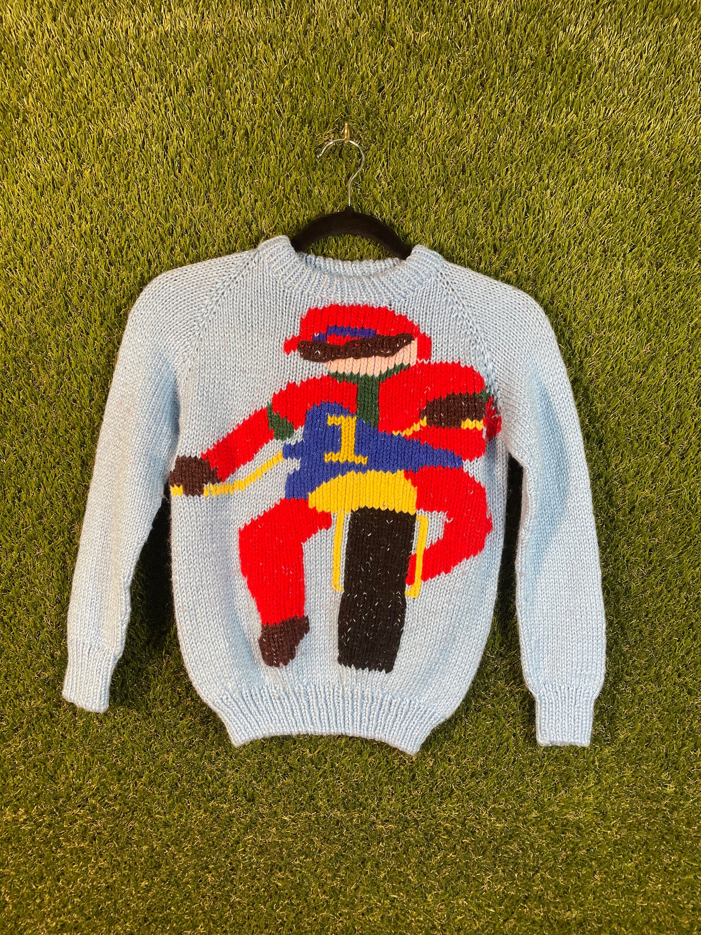 Biker Knit Blue Kid's Sweater