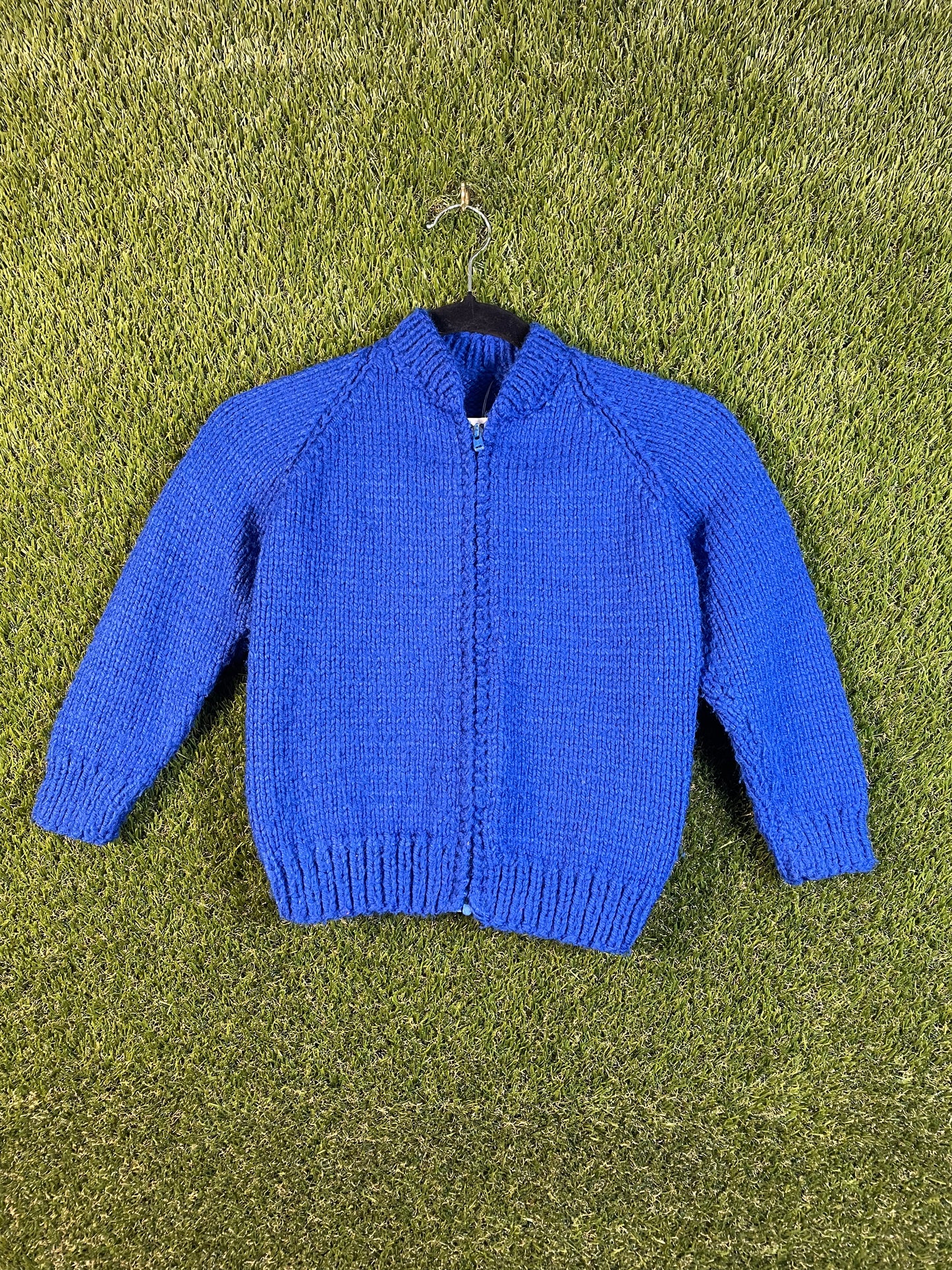 Fighter Jet Knit Blue Kid's Sweater