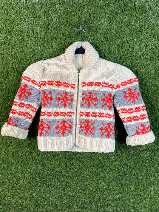 Snowflake Cowichan Knit Kid's Sweater