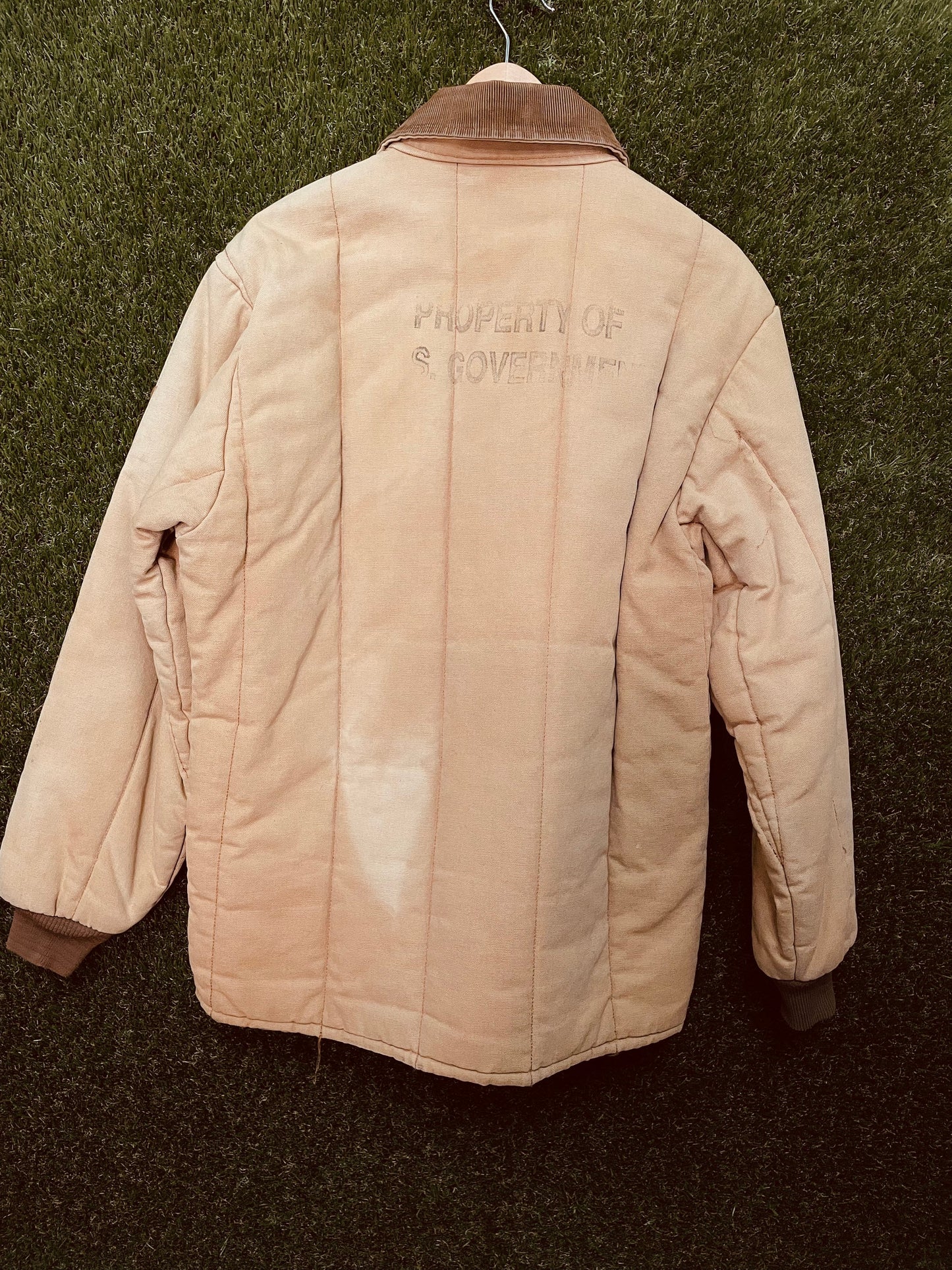 Key tan quilted Jacket