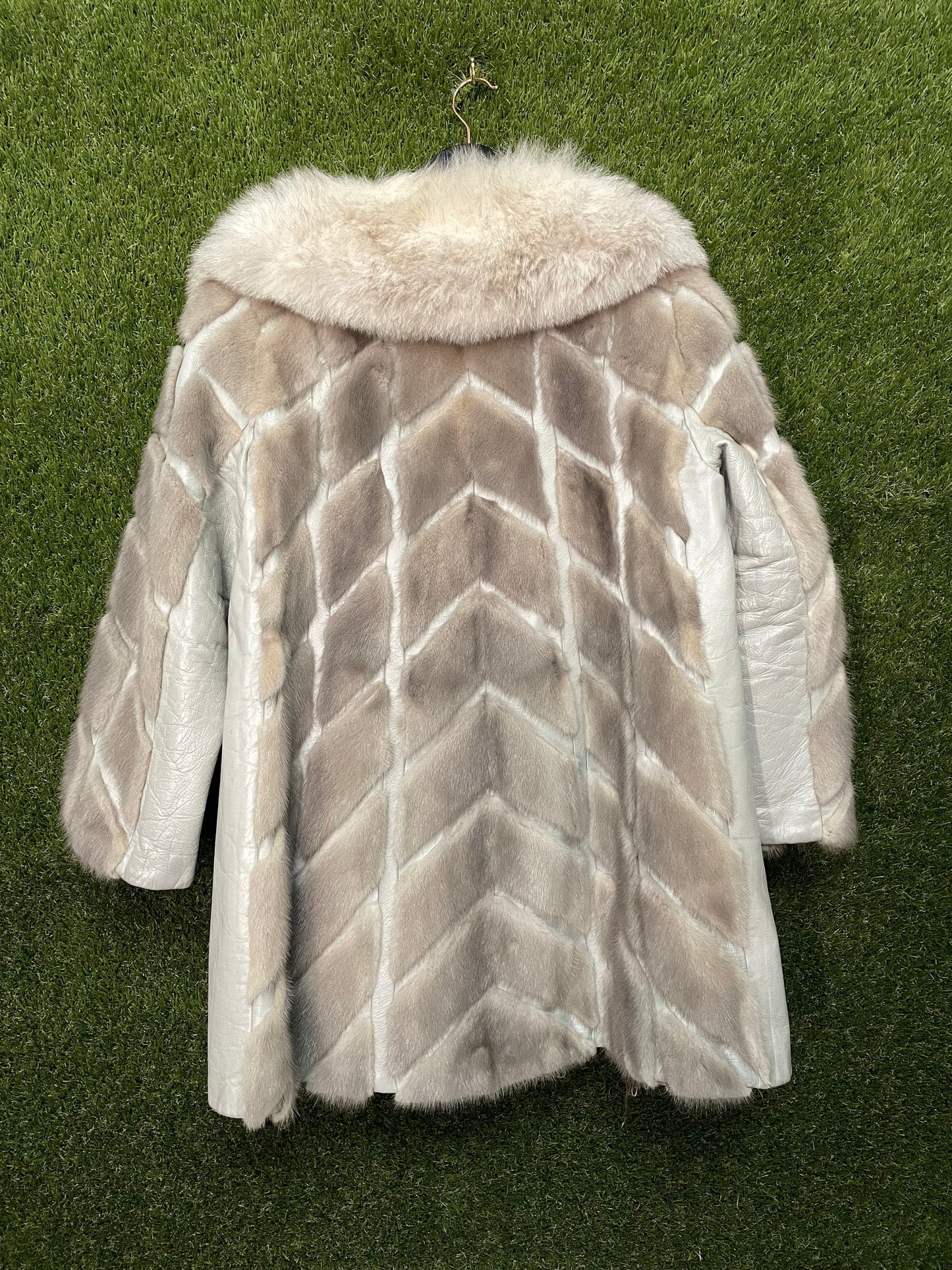 Leather Fur Coat